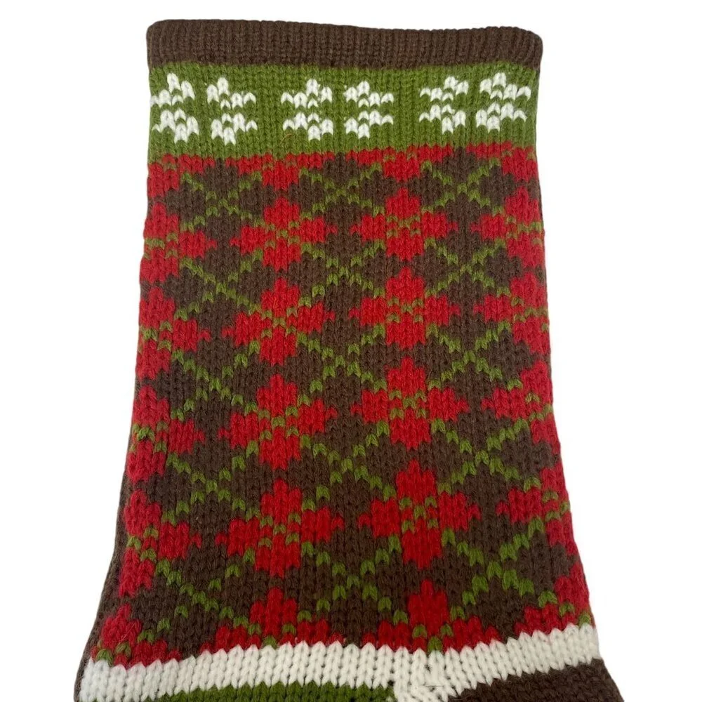 Christmas Stocking Argyle Target Wondershop Preppy Fair Isle Holiday Decor